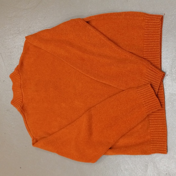 Chaps Burnt Orange 3 Button Fall Sweater - Picture 6 of 8